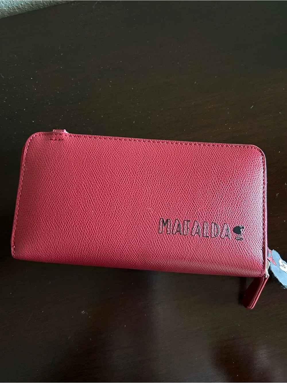 Mafalda Cloe MX Red Women's Zip Wallet with Playful Graphic